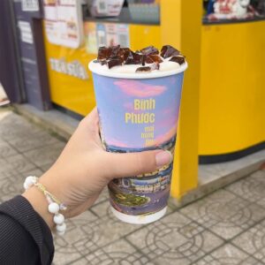 trà sữa pha máy